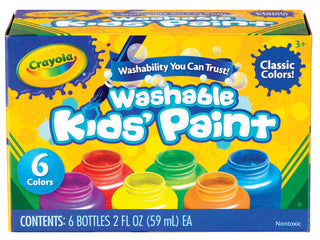 Crayola Kids 6 Classic Colours Paint Pack