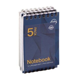 Notebook Basic Card Cover A7 Pocket 96pg 5pk