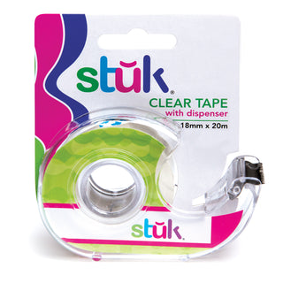 Tape Clear w Dspnsr 18mmx20m
