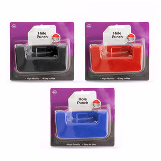 Hole Punch 2 Hole 3 Assorted Colours (1pc)