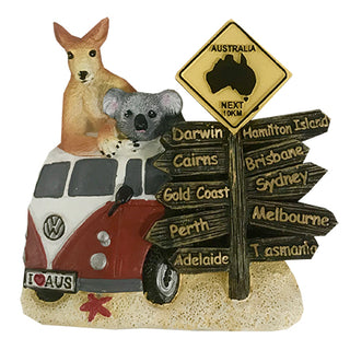 Magnet - Kombi Van/Road Sign
