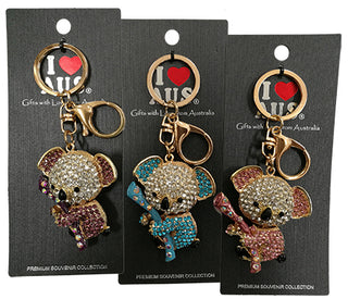 I Luv Australia Premium Key Chain Asst Koala 3 pce