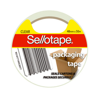 Sellotape Packaging Tape 48mm x 50m Roll Clear (5 pack)