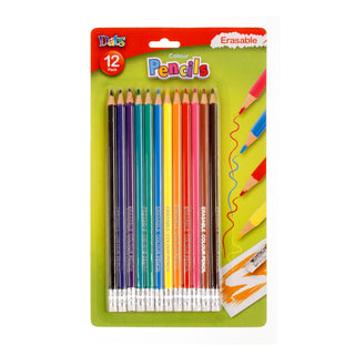 Erasable Colour Pencils 12pk
