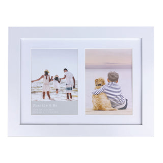 Frankie & Me Wooden Collage Frame White
