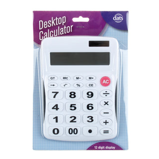 Desktop Calculator 12 Digit Display Large Keys