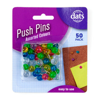 Push Pins Colours (50 pack)