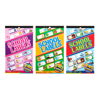 School Sticker Labels Book 3 Asst
