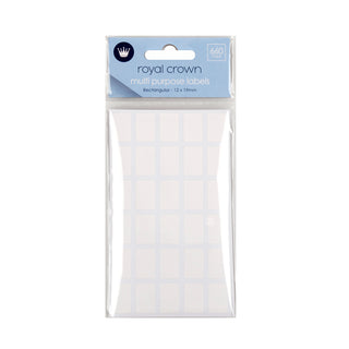 Labels Multi Purpose White Rectangular 12 x 19mm (660 pack)