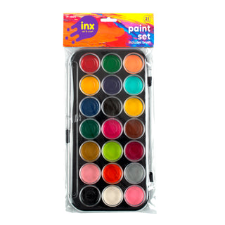 Paint Set 21 Colours w Brush