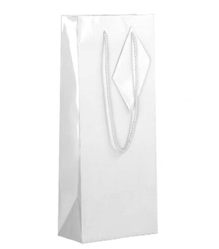 Matte White Bottle Gift Bag CDU/12