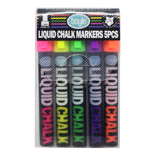 Liquid Chalk Fluorescent Markers (5 pack)