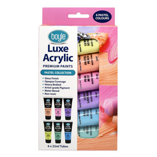 Acrylic Prem Paints Pstl 6pk