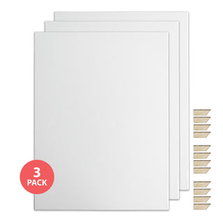 Deep Edge Stretch Canvas 30x40cm 3 Pack