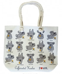 Canvas Shp Bag Caffntd Koalas