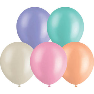 Balloons 30cm Assorted Pastel Colours (10 pack)