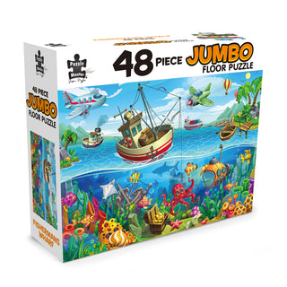 48pc Jmbo F/Puz Fshrmns Wharf
