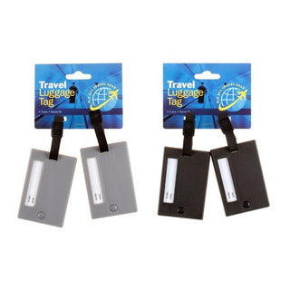 Travel Luggage Tag with Swivel Grey