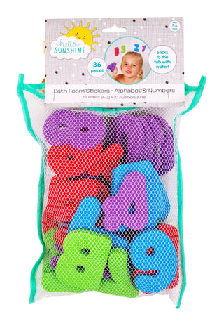 Hello Ss Bath Foam Stckr 36pk