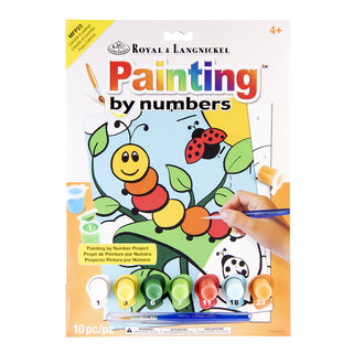 Painting By Numbers Caterpillar & Lady Bugs