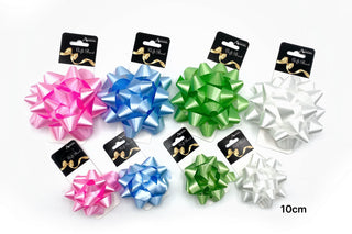 Satin Gift Bows 10cm Assortment (24 pce)