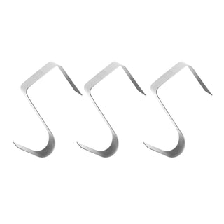 Xmas Silver Wreath Hanger 3pk
