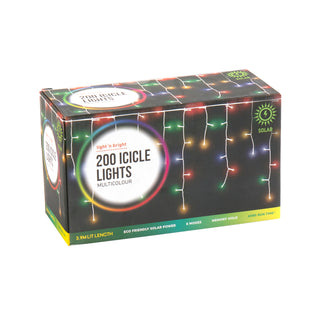 Lnb 200 M/C Solar Icicle Lght