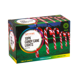 Lnb 10 Whte Solar C/Cane Lght