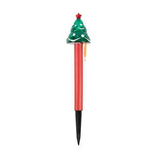Chrstmas Tree Solar Stke Lght