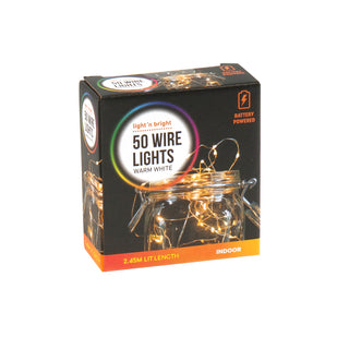 Lnb 50 W/Wht B/O Wire F/Lghts