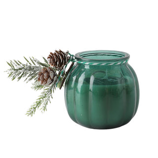 Deco Gls Jar Candle Mistletoe