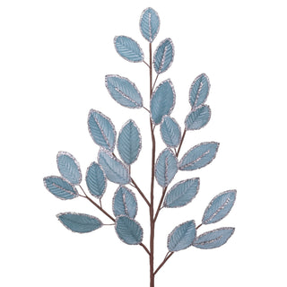 Blue Velour Leaf Pick 75cm