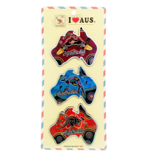 Ab Dsign Aust Map F/Mgnts 3pk