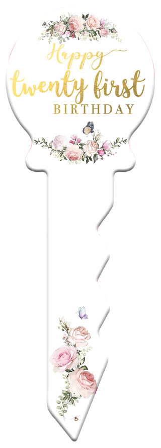 Sig Key Pretty Floral Sml 21