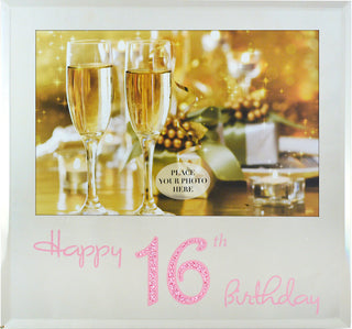 Mirror Frm 6x4 H/Bday Pink 16