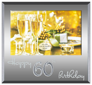 Mirror Frm 6x4 H/Bday Slvr 60