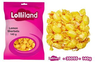 Lolliland Lemon Sherbets 140g Bag