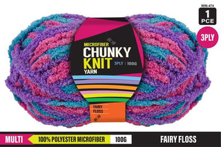 Chnky Knt Mf 3ply F/Floss 10P