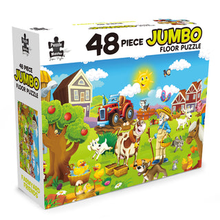 Pm 48pc Jmbo F/Puz Farmyard F