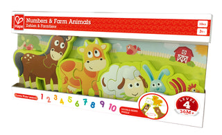 Woodn Numbers&Farm Animls Puz