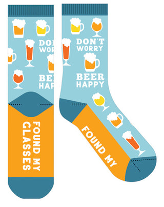 FF Socks Beer Happy
