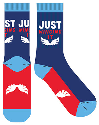 Frankly Funny Novelty Socks Just Winging It