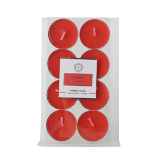 8pk Tea Light Candle Watermelon CDU/12