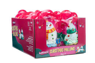 Lolliland Christmas Mallow 50g Bag Assorted CDU/24
