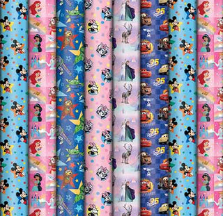Everyday Disney Roll Wrap 3m x 990mm Assorted CDU/40