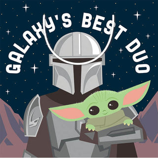 Licensed Giant Square Gift Bags Star Wars Mandalorian