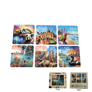 Aust O/Painting Coasters 6pk