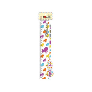 White Repeating Koala Ruler Set with Flocked Koala
