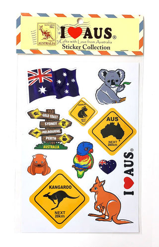 Aust Sticker Collection 11pk
