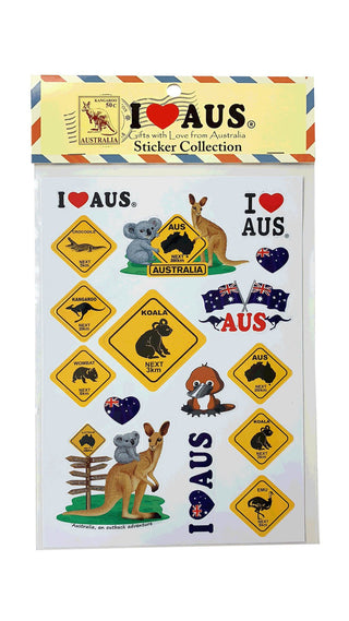 Aust Sticker Collection 16pk